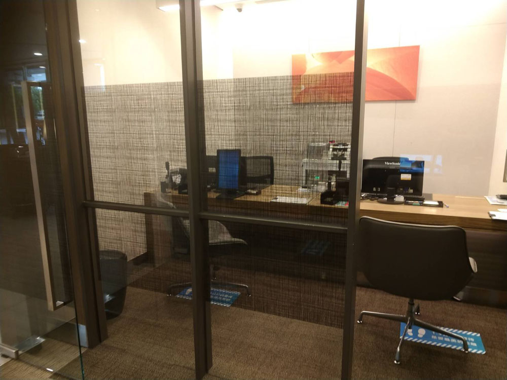 玻璃貼紙-黑條砂